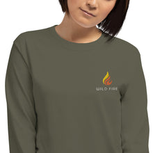 Load image into Gallery viewer, Wild Fire Embroidered Logo Long Sleeve Shirt