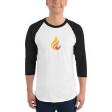 Load image into Gallery viewer, Wild Fire Logo 3/4 Sleeve Baseball Raglan Shirt