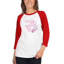 Load image into Gallery viewer, I Guess the Movies Lied to Me 3/4 Sleeve Baseball Raglan Lyric T-Shirt
