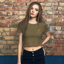 Load image into Gallery viewer, Wild Fire Logo Embroidered Women’s Crop Tee