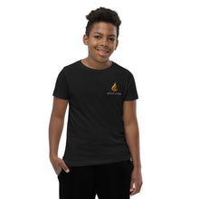 Load image into Gallery viewer, Wild Fire Embroidered Logo Youth Short Sleeve T-Shirt