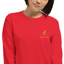 Load image into Gallery viewer, Wild Fire Embroidered Logo Long Sleeve Shirt
