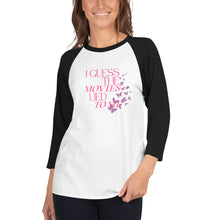 Load image into Gallery viewer, I Guess the Movies Lied to Me 3/4 Sleeve Baseball Raglan Lyric T-Shirt
