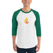 Load image into Gallery viewer, Wild Fire Logo 3/4 Sleeve Baseball Raglan Shirt
