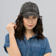 Load image into Gallery viewer, Wild Fire Embroidered Vintage Ball Cap
